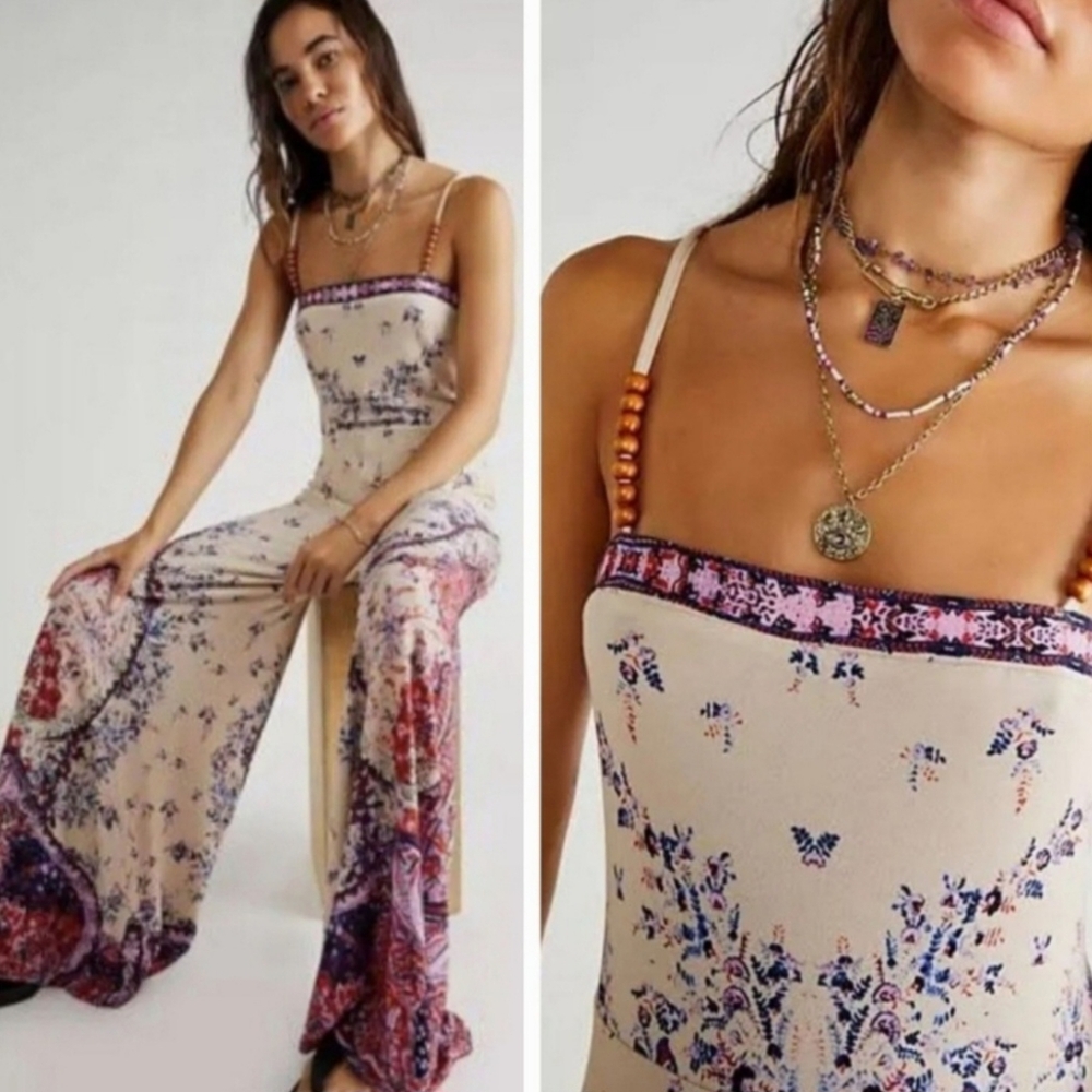 Free People Astrid Jumpsuit 🌿✨ Size M NWOT | MSRP $288